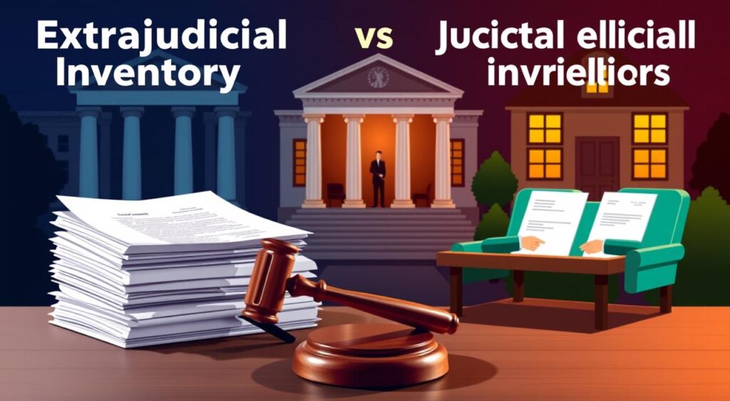 inventário extrajudicial vs judicial